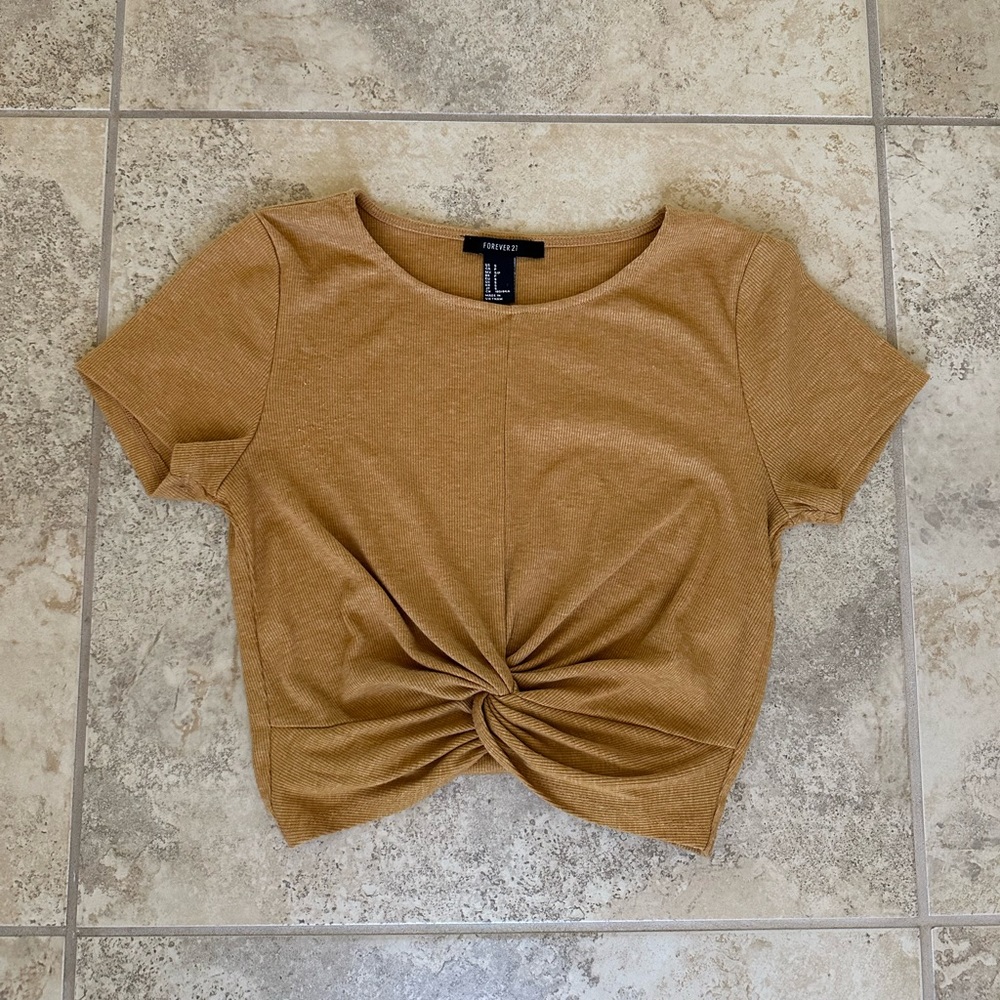 Forever 21 - Twist-Front Crop Top - Size S